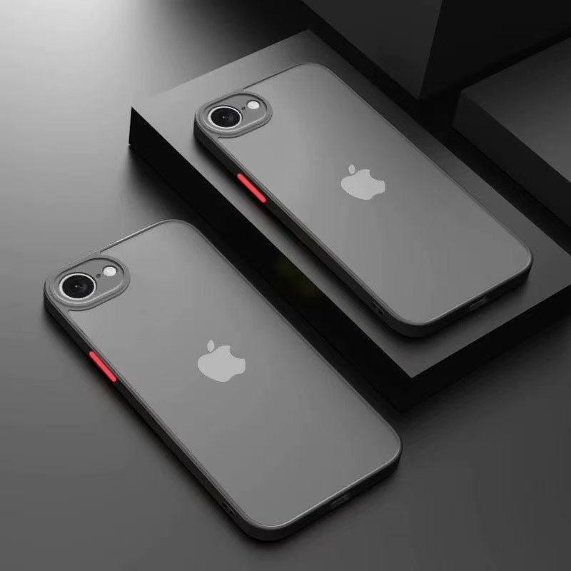 For iPhone 16E Case For SE4 2025 16 E Hard PC Armor Matte Luxury Color Blocking Shockproof Camera Protector Cases Cover