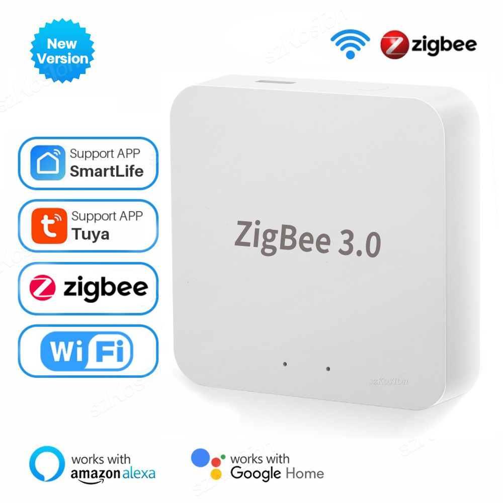 Tuya Zigbee 3.0 Gateway Hub Smart Home Wireless Bridge Smart Life APP Remote Control Automation Device Works with Alexa