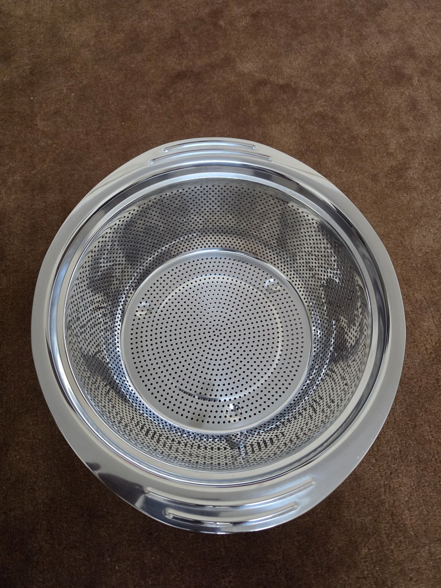 Stainless Steel Colander-28 cm (Easy to Strain Noodles,Vegetables, Fruits, Pasta etc..)