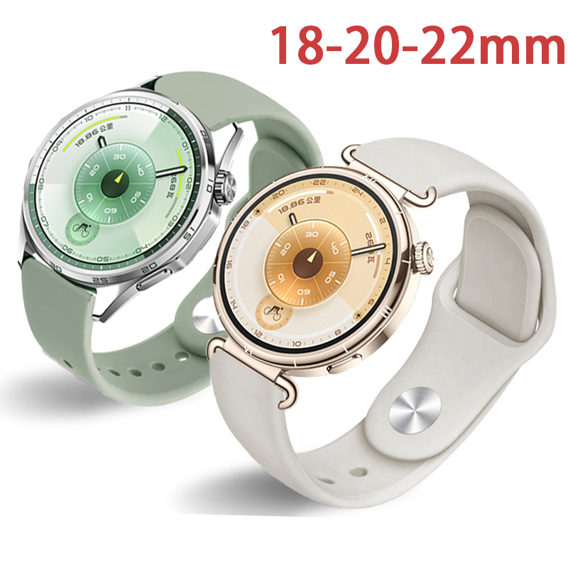18mm 20-22mm sport strap For Huawei watch GT 6-5-4-2-2e-3-3-SE pro 42mm 41mm 46mm Silicone bracelet HuaWei Watch 3 pro new bands