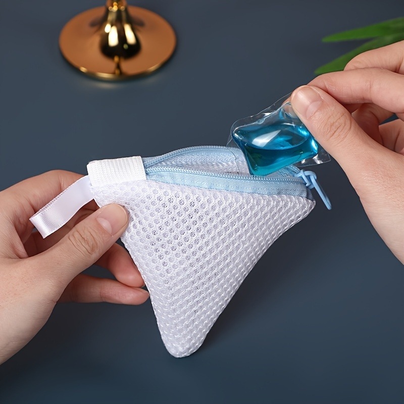 1pc Reusable Zippered Laundry Soap Bag,Mesh Laundry Bag,for Delicate Clothes,Compatible with Fragrance Beads,Storage Bag