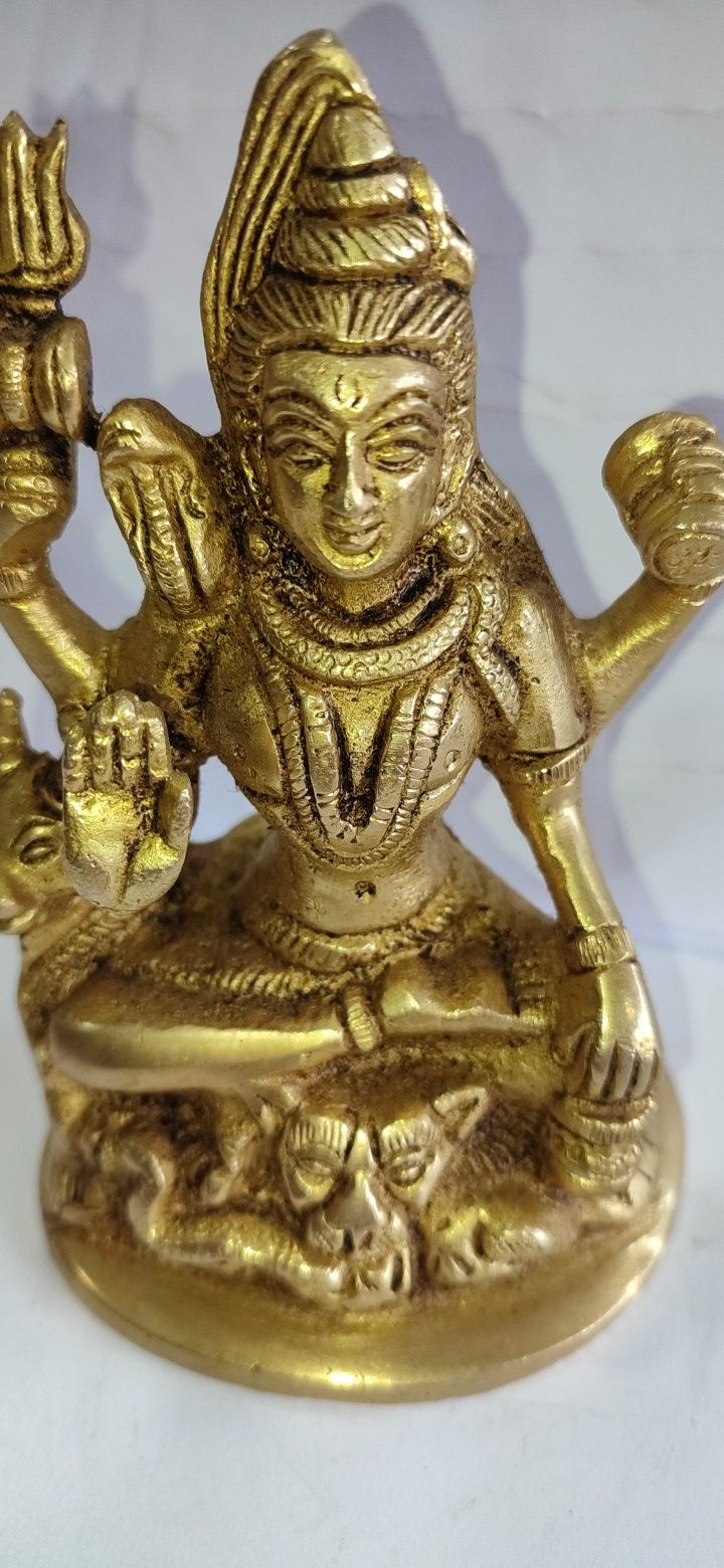 Lord Shiva Statue/ Metal Lord Shiva statue/ Brass Murti 870GM