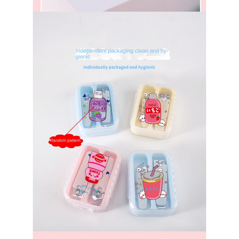 Cartoon nail clipper set portable small household diagonal nail clipper