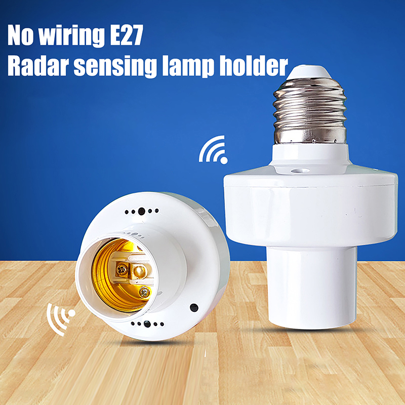 360 Degrees PIR Human Induction Motion Sensor LED Night Lamp Socket Base E27 AC 85-265V Delay Time Adjustable Switch
