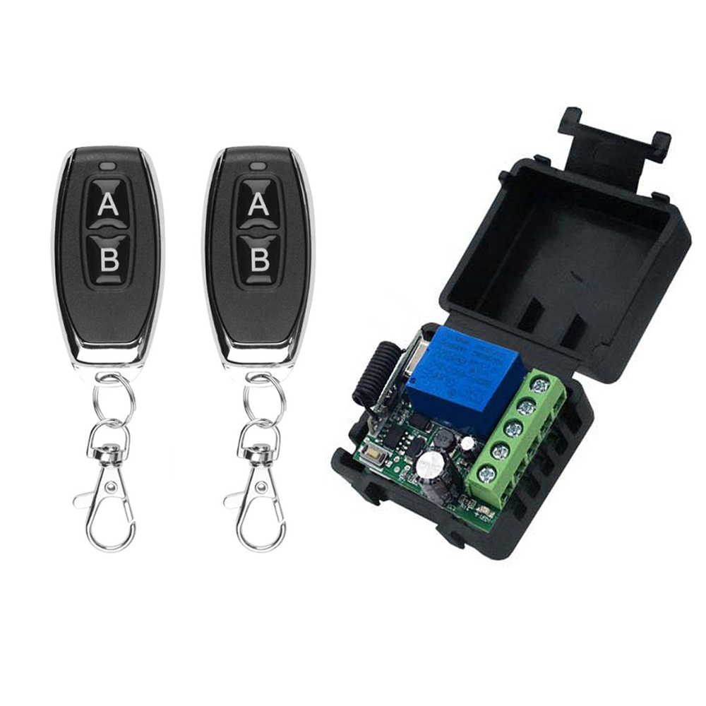 433 Mhz Universal Gate Remote Control Switch DC 12V 10A Relay Receiver Mini Module Remote Control for Gate LED Garage Door