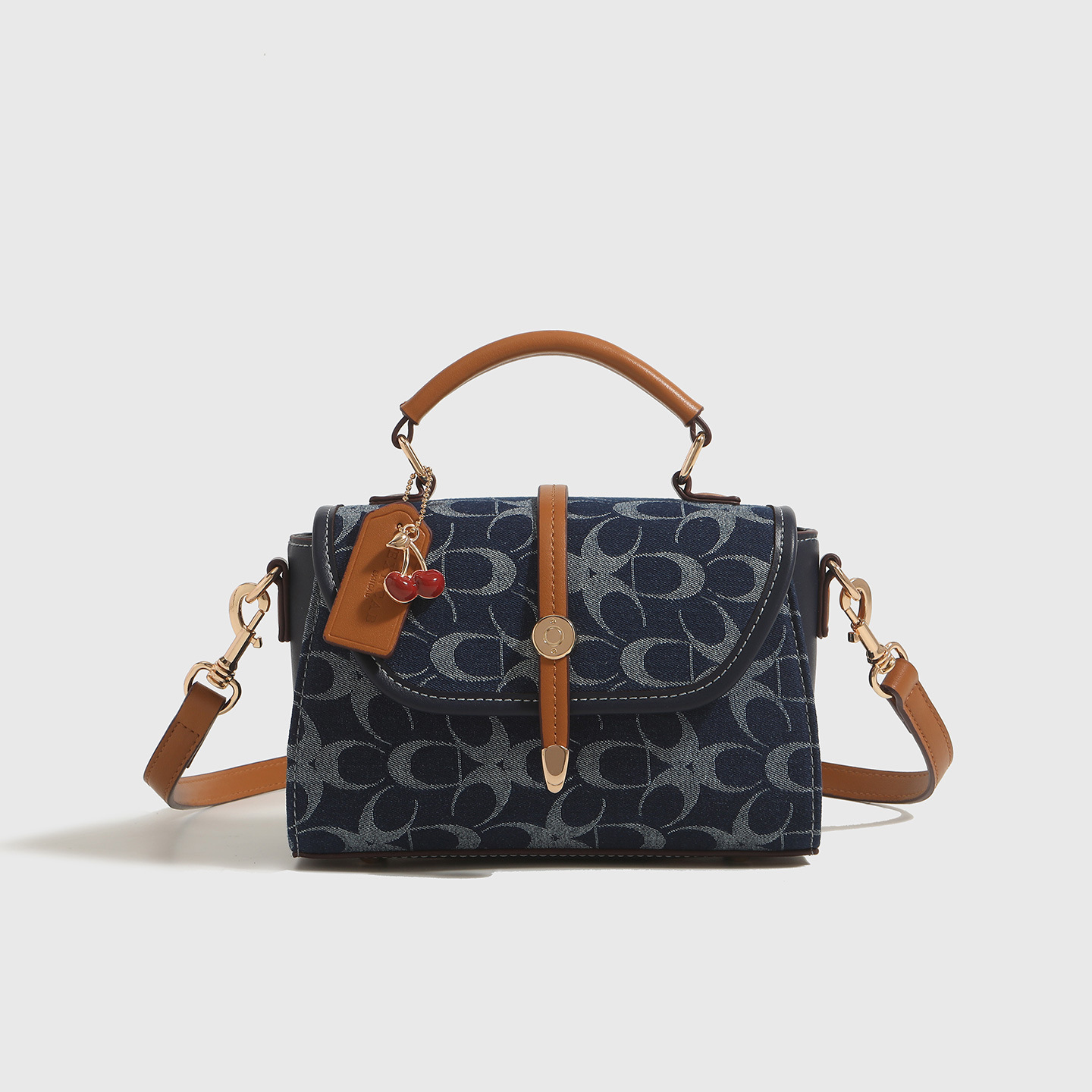 New 2026 Women Vintage Denim Square Bag Trendy Hot Style Shoulder Crossbody Bag Classic Jean Mini Casual Handbag