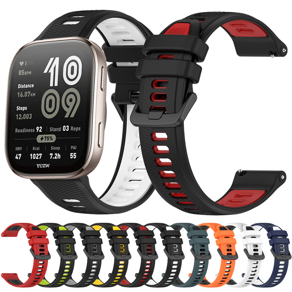 Sport Silicone Strap for Amazfit Bip 6 5 Bip6 Smart Watch Quick 20mm 22mm Breathable Wrist Wristband for Amazfit Bip6 Accessorie