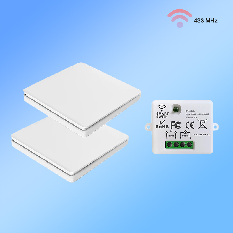 RF Wireless Smart Light Switch Without Neutral 433Mhz Relay Receiver AC 220V 110V Mini Module Remote Control lightify