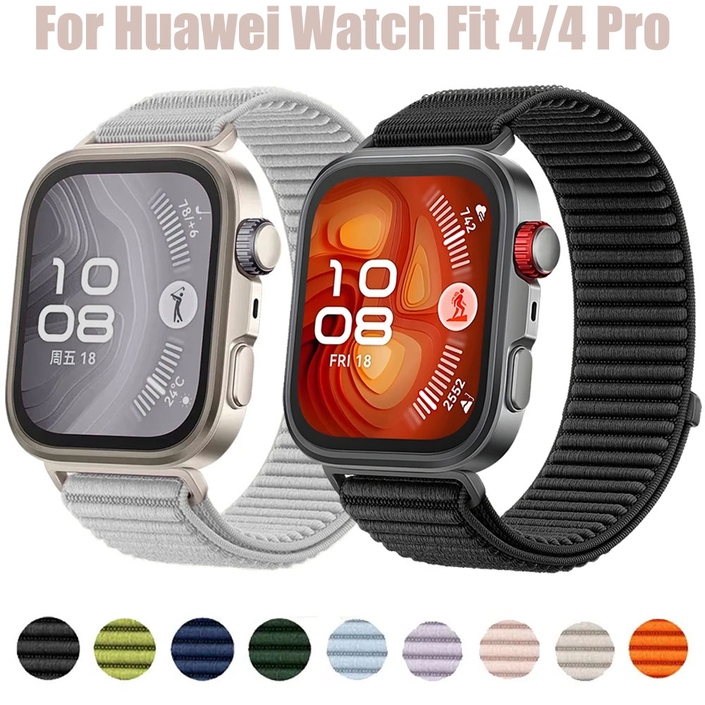 Official Nylon Braided Loop Strap for Watch Fit 4/4 Pro Breathable Bracelet for Watch Fit 3/4 Correa Accessories
