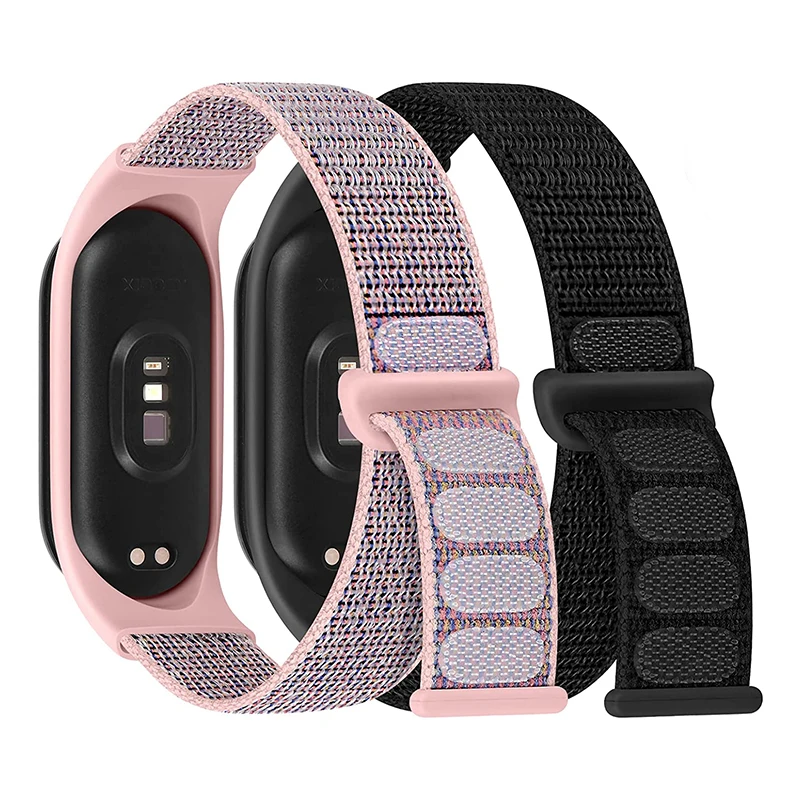 Nylon loop For Mi Band 7 4 3 5 6 smartwatch Wristband Sports Correa Breathable Replacement Bracelet on Miband 6 8 Strap