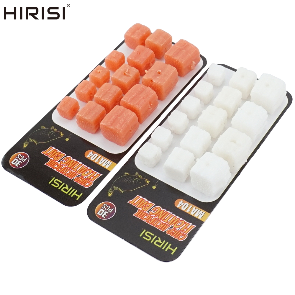 Hirisi 30 x Carp Fishing Silicone Soft Bait Floating Water Fishing Lures Artificial Baits MA104 Fishing Accessories