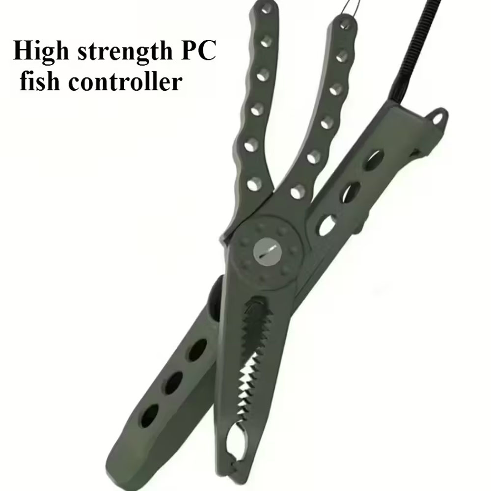 One Multifunctional Fishing Pliers Designed for Cutting Lines, Removing Hooks, and Crimping Sinkers - a Handy and Sturdy Fishing Tool