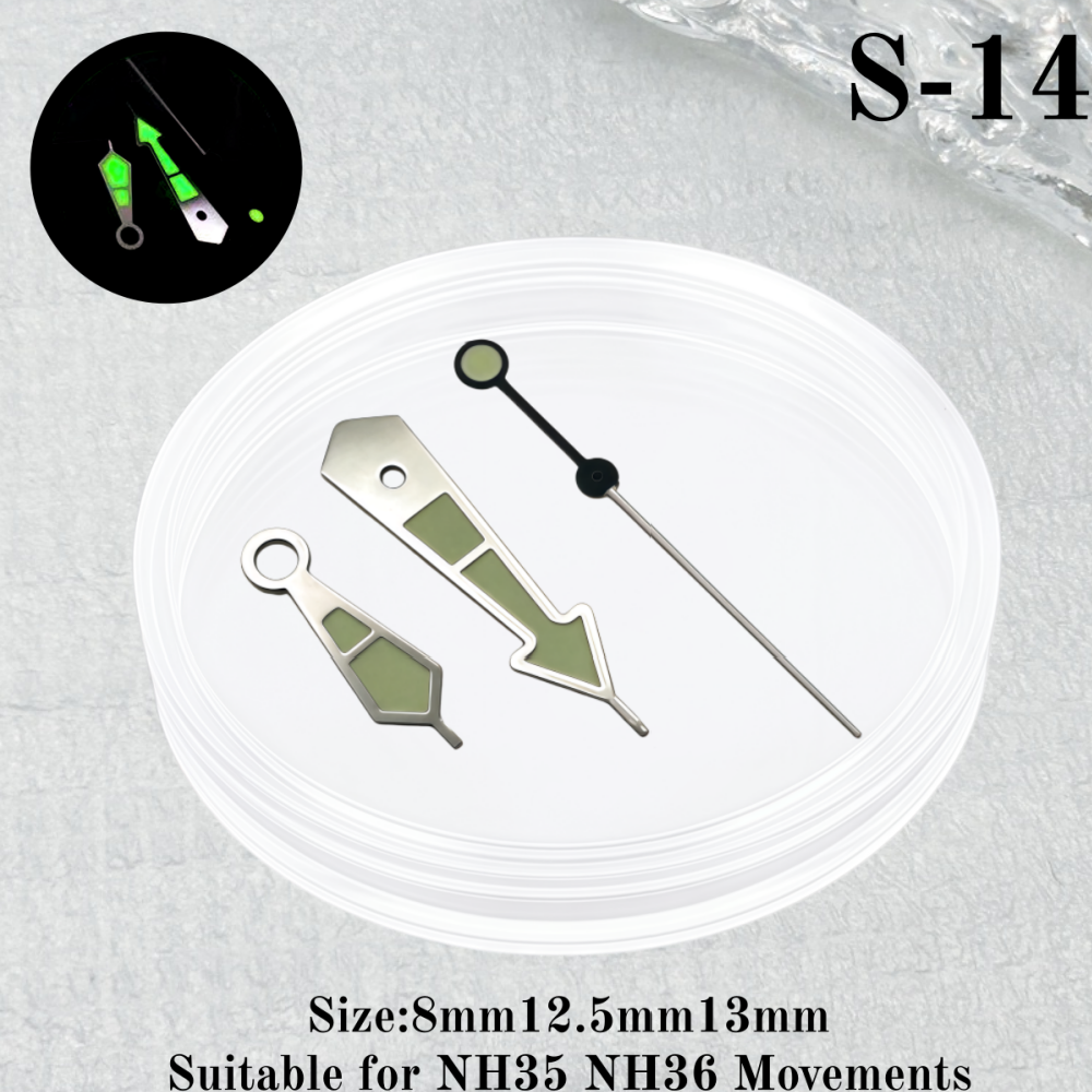 Watch Dial 29mm For NH35 NH36 Watch Accessories Automatic Mechanical Movement Diver Hand Parts Mod Date Green Luminous