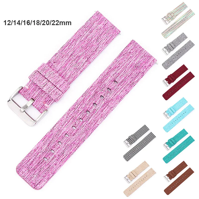 12/14/16/18/20/22mm Nylon Strap for GT for Watch 6 5 4 Classic 40 44mm Weave Canvas Smart Band Bracelet