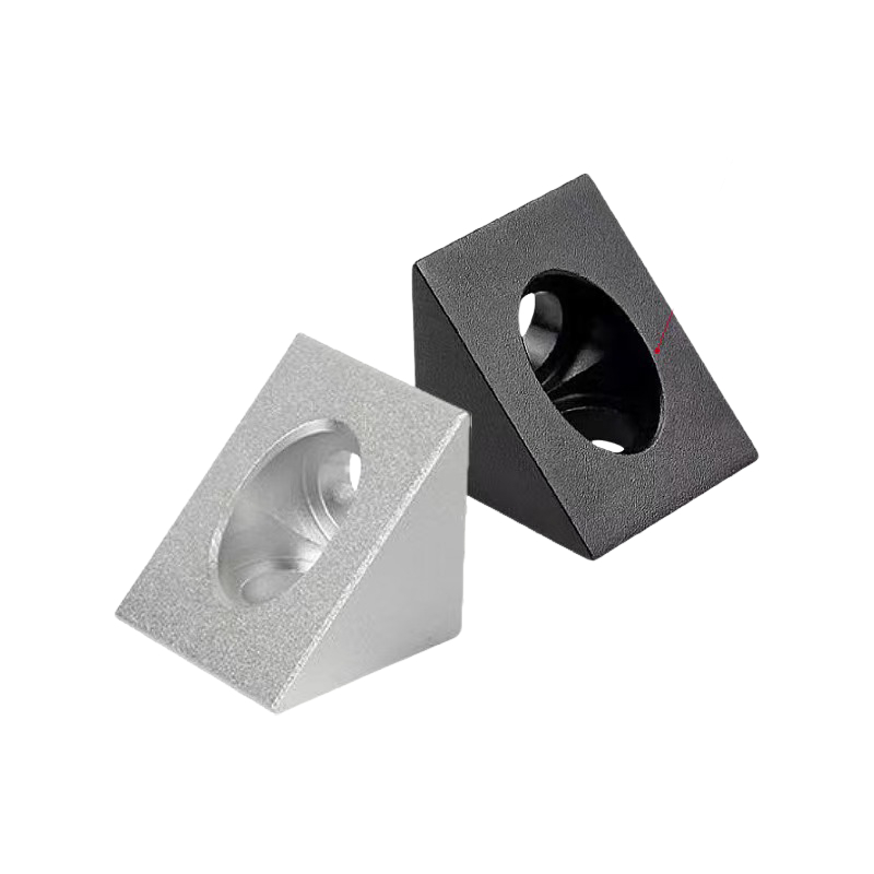 4pcs Triangular Aluminum Blocks Corner Piece 1515 Aluminum Alloy Corner Code Fixed Square Nut Connector 3D Printer Accessories