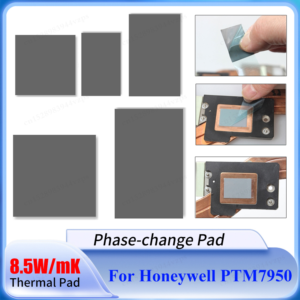 For Honeywell PTM7950 Thermal Conductive Pad 8.5W/mK Heat Dissipation Pad Patch Replacement Lightweight for Laptop GPU CPU