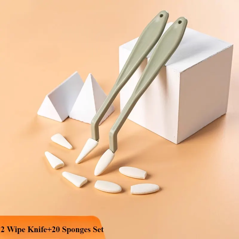 2 Art Sketch Wipe Knife +20PCS Washable Brush Sponge Highlight Artist Correction Detail Eraser Pen Sketch Clean Tools Drawing pen gpt