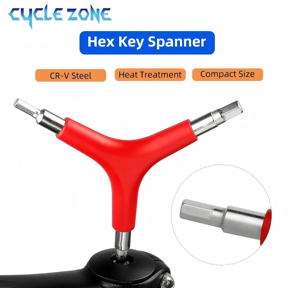 4/5/6MM Bicycle Hex Wrench Spanner 3 Way Y Shape Steel Multifunctional Cycling MTB Bicycle Repair Tool Allen Key Hand Tools
