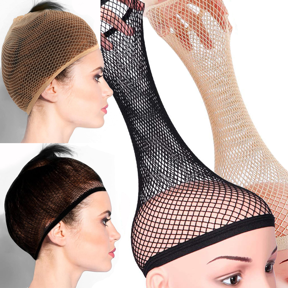 Wig Cap Stretchable Elastic Black Hair Net Stretch Open Ended Wig Net Breathable Mesh Cap for Wig Accessories 1pcs pen gpt