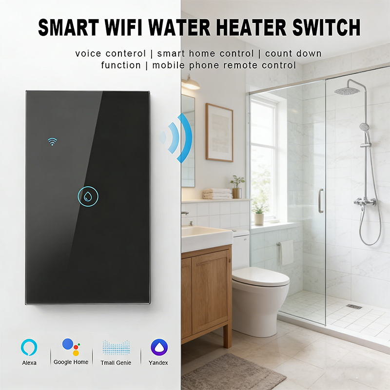 40A 8000W Tuya US WiFi Smart Water Heater Boiler Switch Air Conditioner Switch Works With Alexa Alice Home