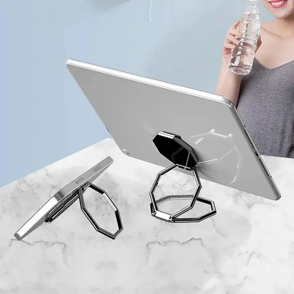360 Rotation Foldable Stand Back Clip Phone Ring Holder Multi Angle Portable Desk Metal Finger Kickstand