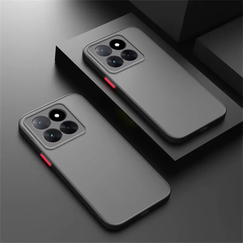 Shockproof Armor Bumper Case For Mi 15 14T Pro 5G 14T Pro 13T Funda For Mi 14 13 Lite Matte Phone Cover Coque Capa