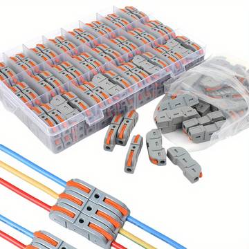 10/20/50pcs Compact Wire Connector Lever Connector Nut Electrical Connector for Any Circuit Inline Splice Terminal Block