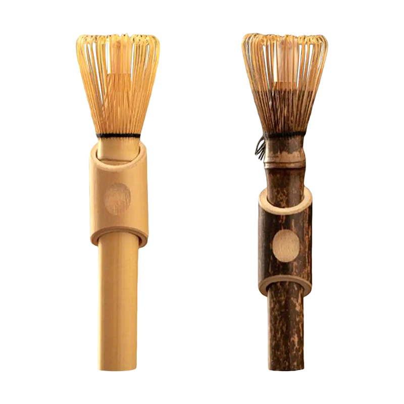 Matcha Whisk With Long Handle Matcha Powder Brush Tool Matcha Ceremony Accessory Japanese Style Handcurled Bamboo Tea Whisk