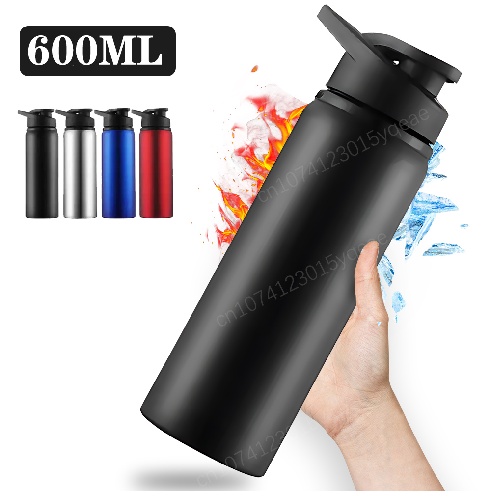 Metal Portable Water Bottle Leakproof Reusable Outdoor Sports Cup for Cycling Hiking Gym Halloween Travel