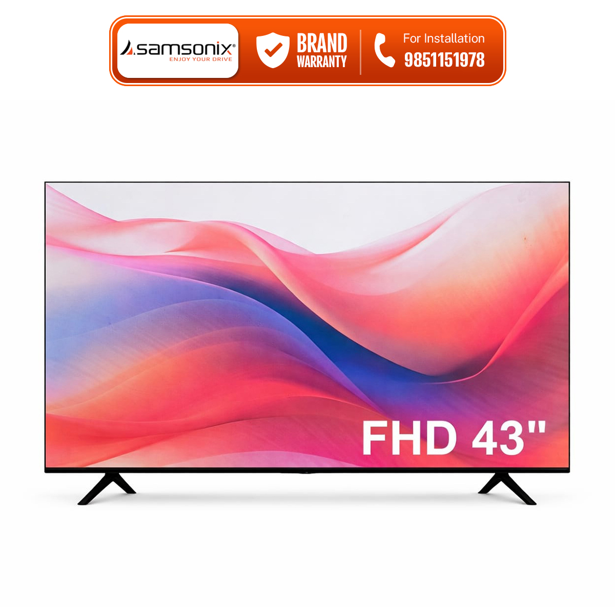Samsonix 43 Inch Google Android 14 HD Smart TV