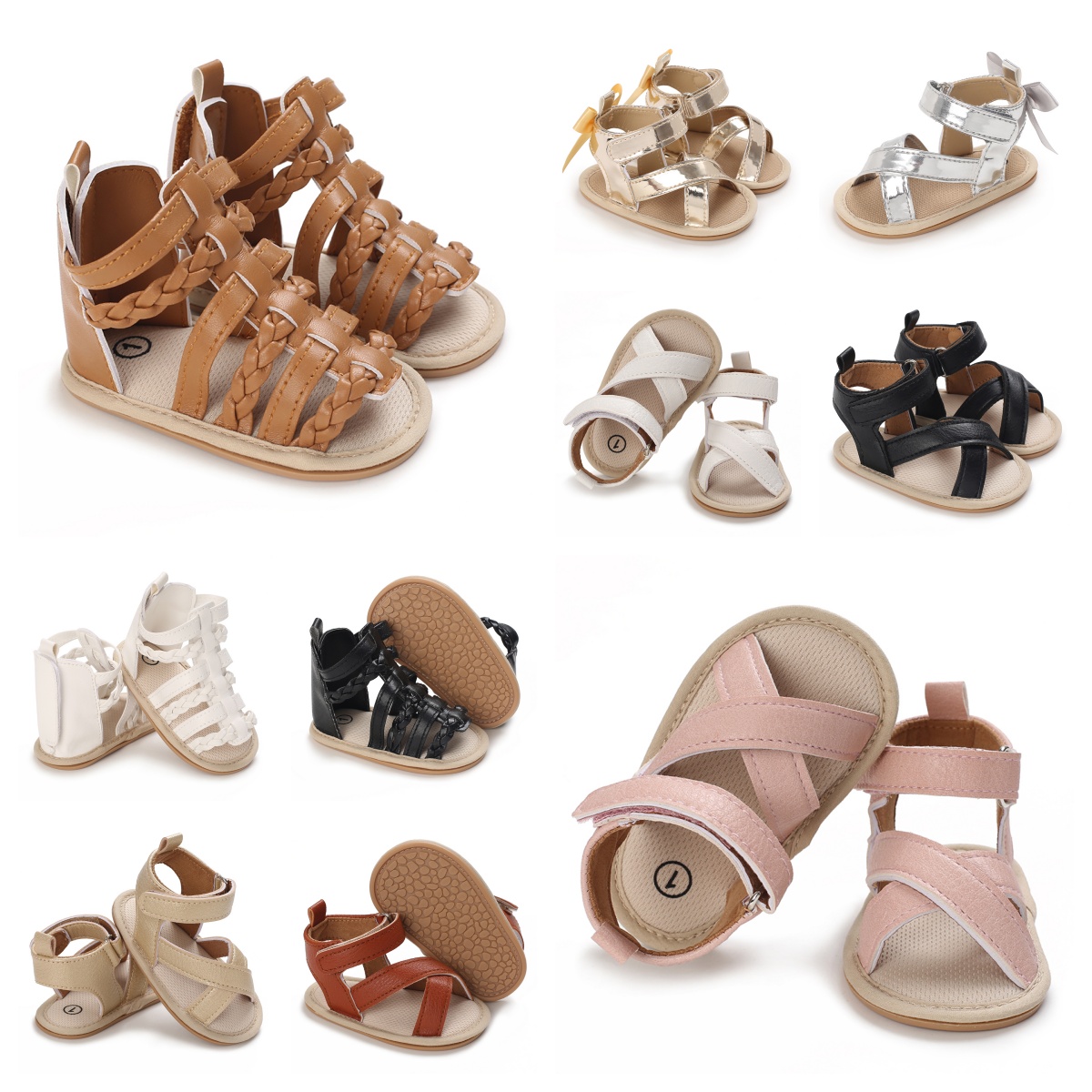 Baby Sandals Female Baby Soft Soled Shoes Summer Walking Shoes