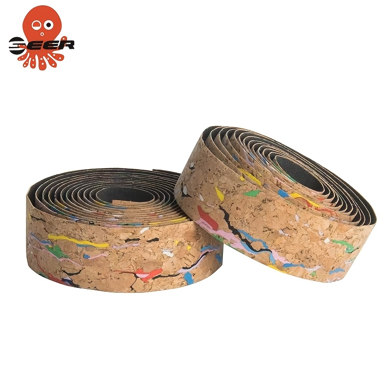 SEER Cork Bike Handlebar Tape EVA Road Bike Bar Tape Extra Thick Soft & Non-Slip Comfortable Bike Grip Tape for Handlebars