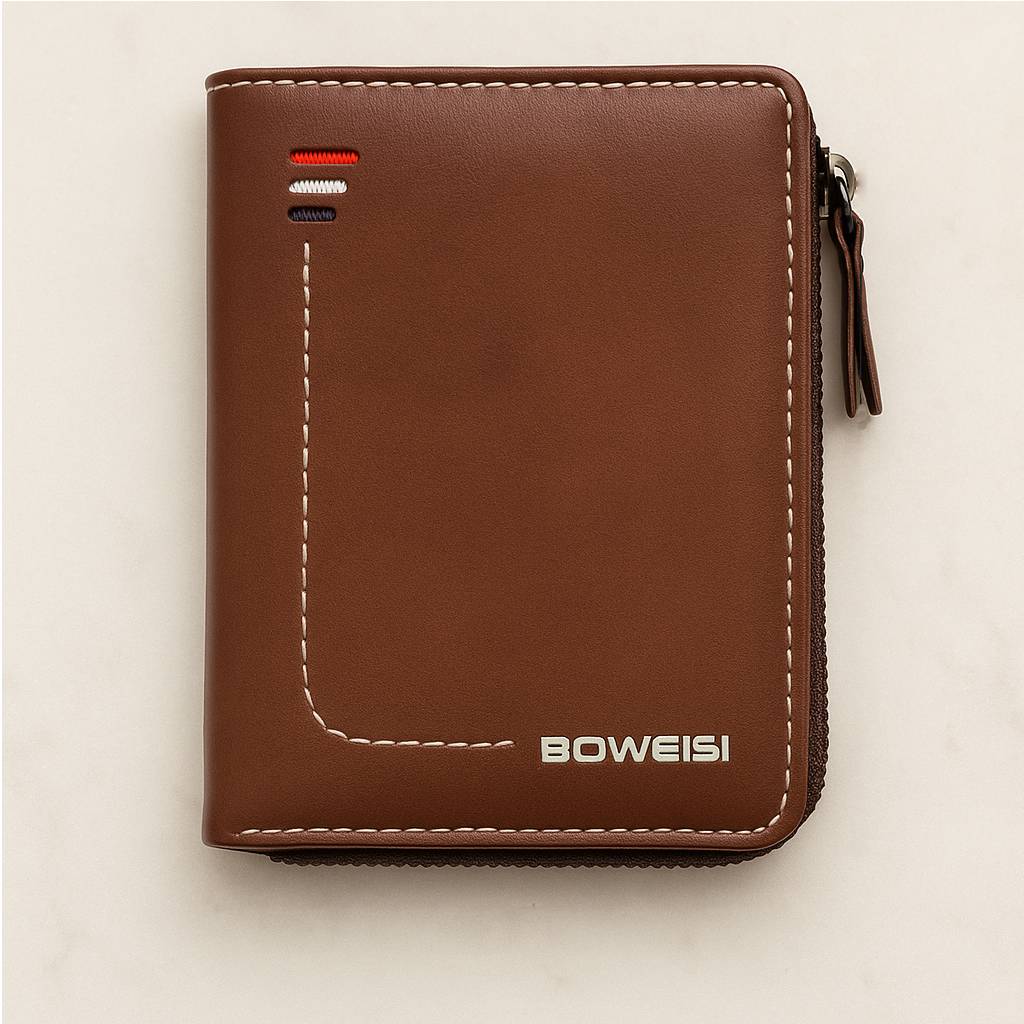 Premium Chain Wallet for Men | Brown Leather Wallet, Unique Design