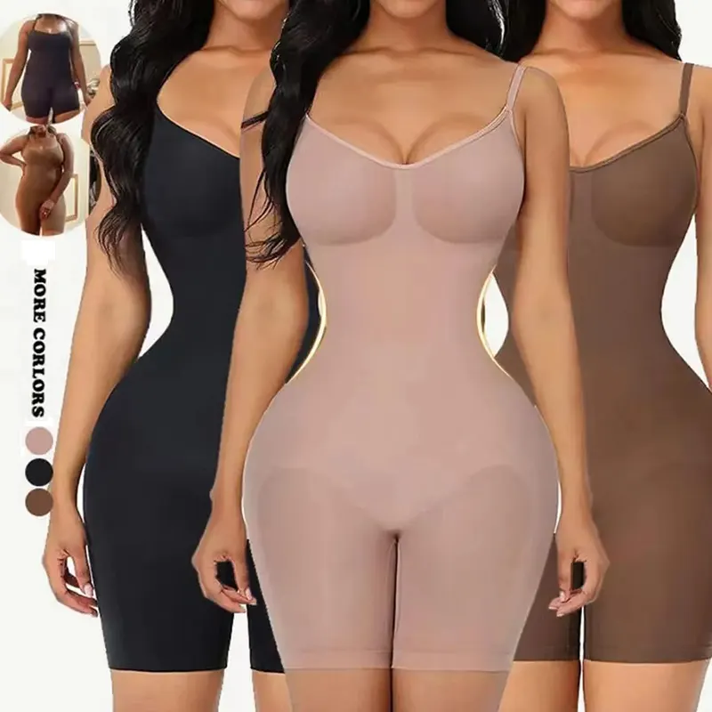 Flarixa Women Seamless Bodysuit With Hooks Push Up Corset Waist Trainer Trimmer Slimming Shapewear Tummy Control Underwear