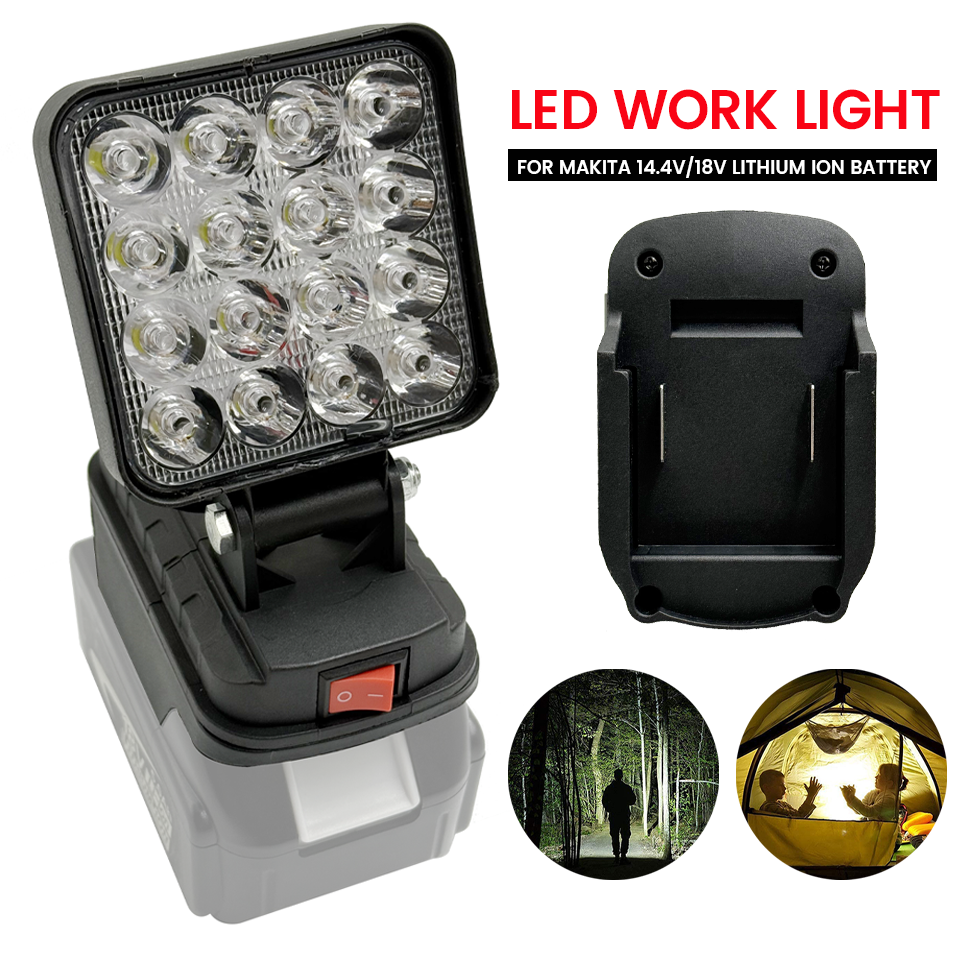LED Work Light Compatible for Makita 18V Li-ion Battery, Portable Handheld Flashlight for Camping