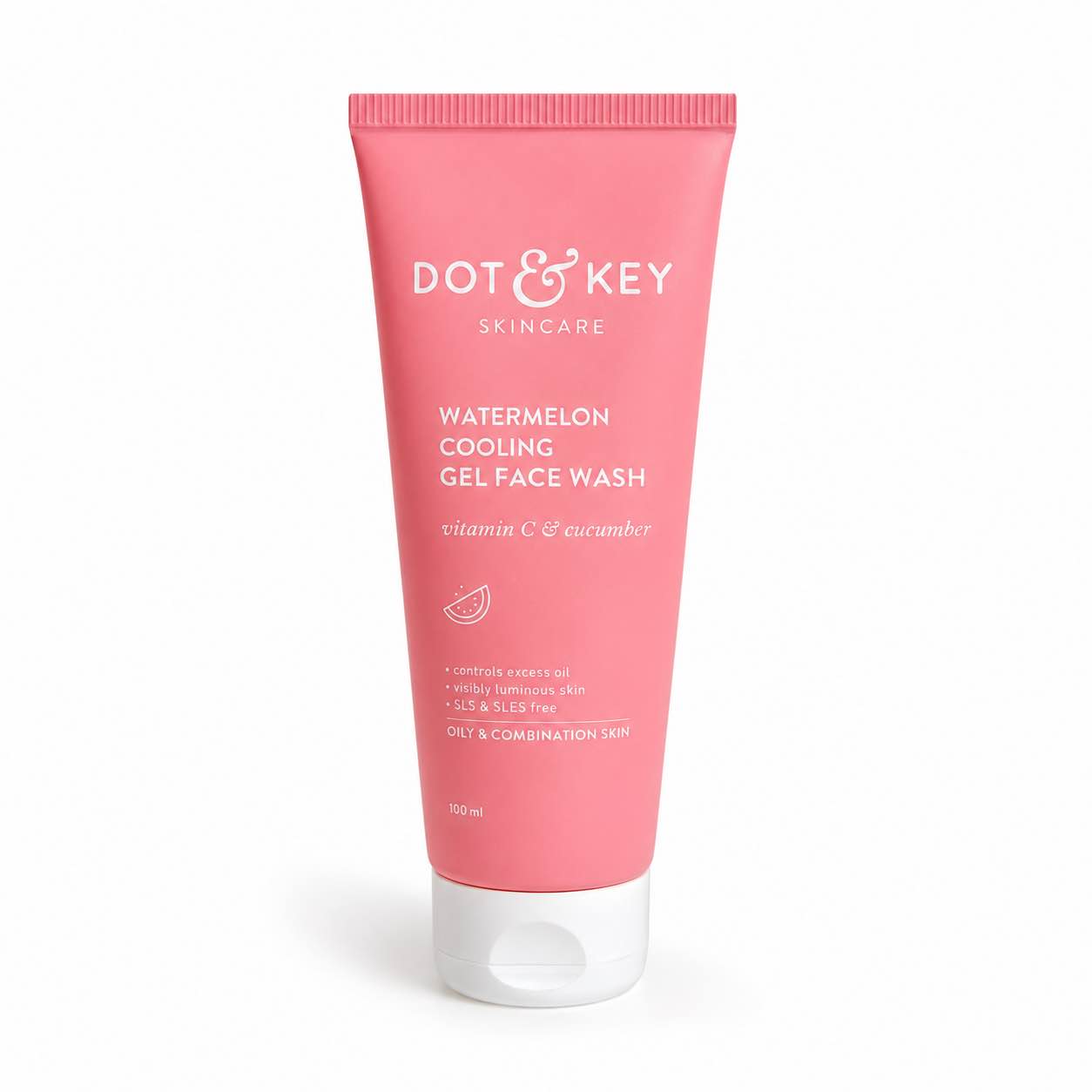 DOT & K Watermelon Cooling Gel Face Wash With Vitamin C & Cucumber 100ml