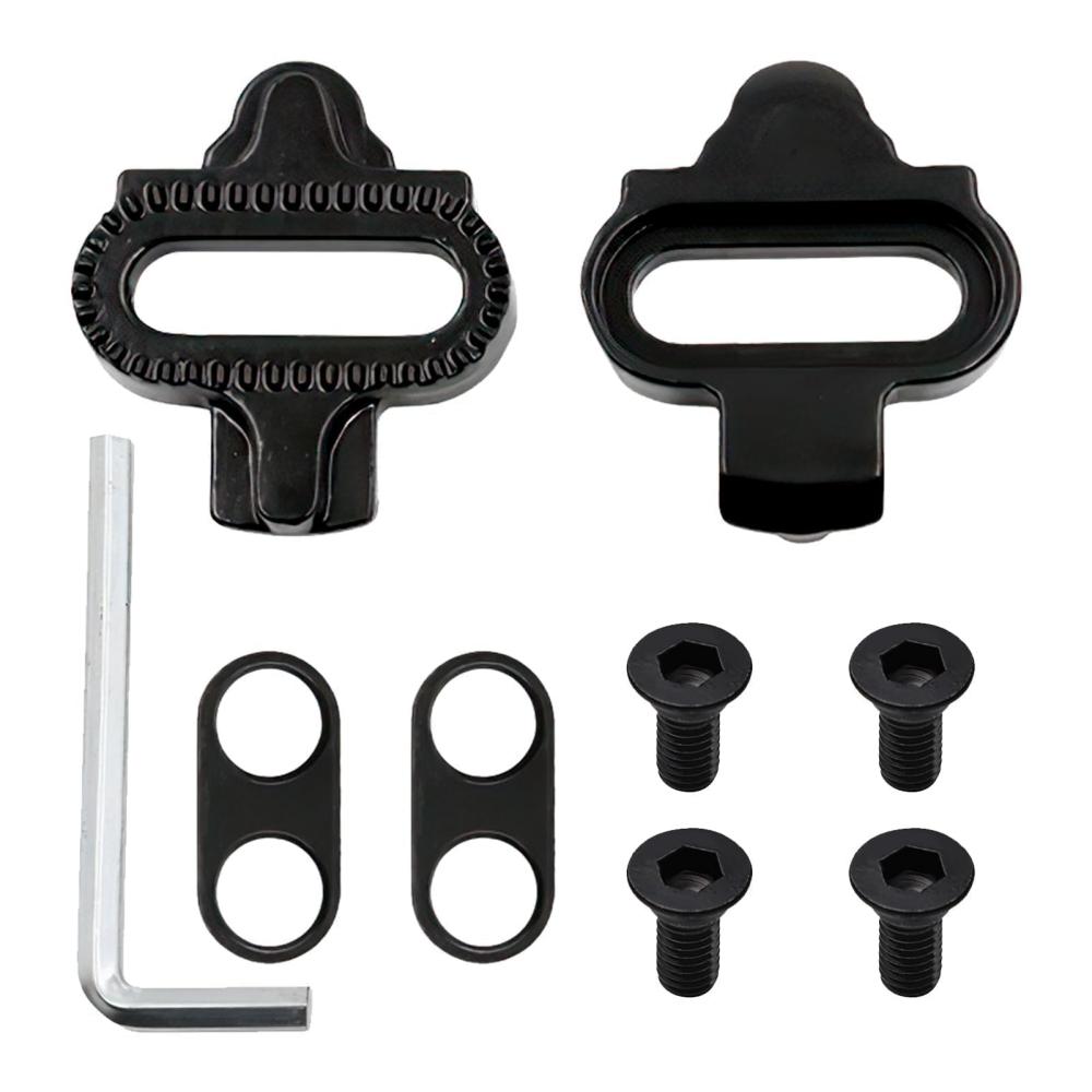 MTB Bike Cleats Multi-Release SPD Pedal Clips Set Universal for Cycling Shoes Bicycle Mountain Bike Riding Accessories
