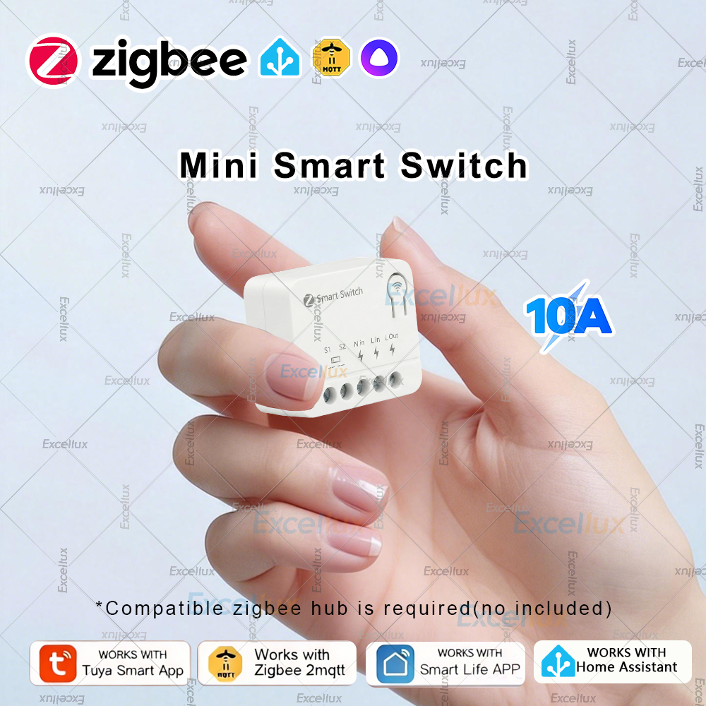 ZigBee Mini Smart Switch Module Light Relay Breaker Intelligent Life App Control For Home Work With Home Assistant Zigbee2mqtt lightify
