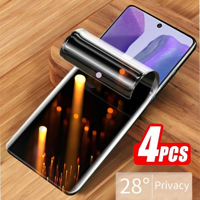 4Pcs Privacy Hydrogel Film For A54 A13 A12 A53 A14 A71 A52 A23 Screen Protector For A70 A51 A32 A73 A50 A33 A22 5G
