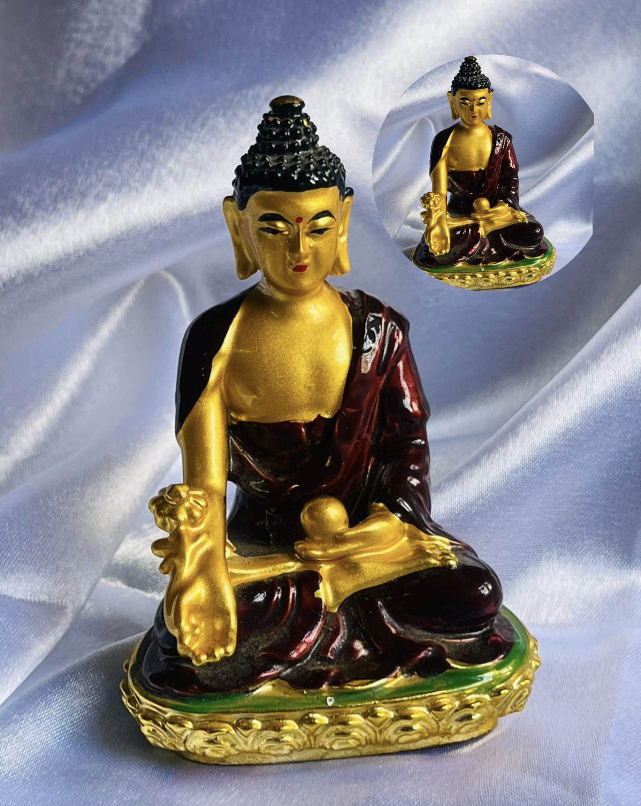 Gautam Buddha Statue golden color (9 Cm)