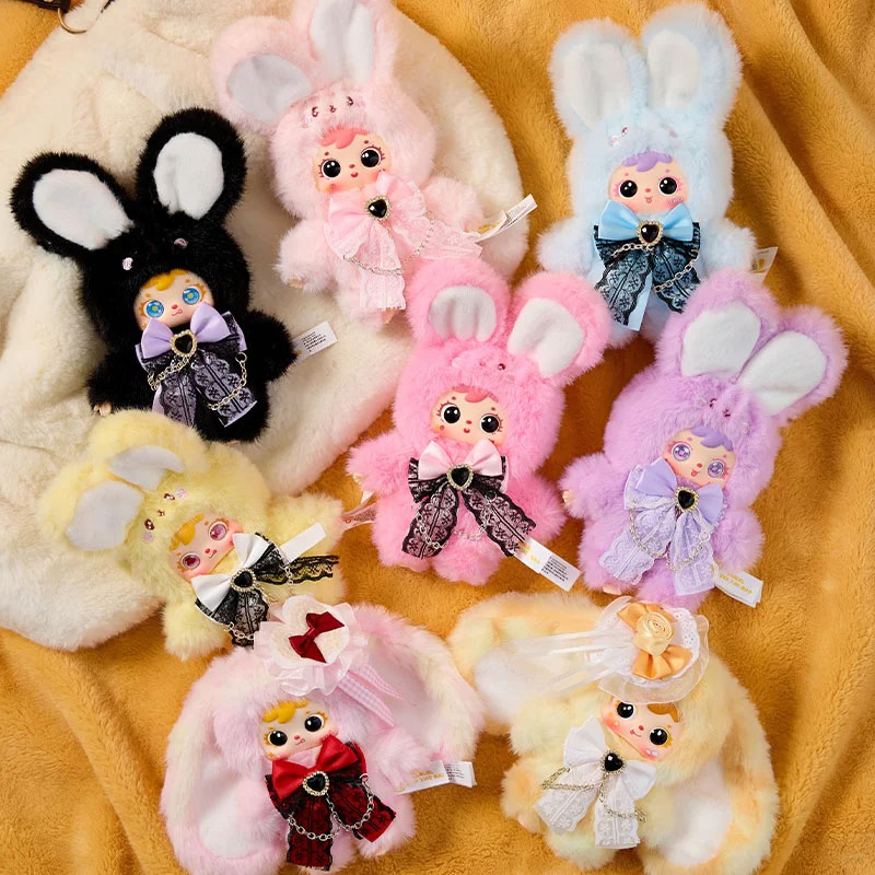 Samuel Rabbit Diary Series ABS Plush Blind Box Backpack Charm Trendy Rabbit Doll Eyes Mobile Bag Pendant Surprise Blind Box