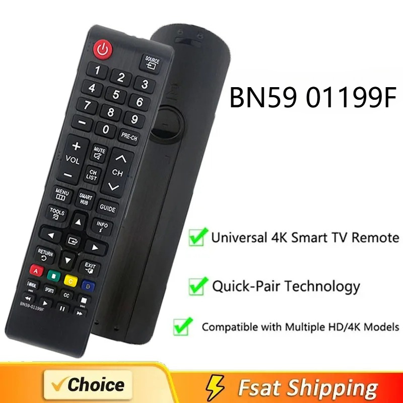 New BN59 01199F Universal Remote Control For SMART TV UN32J4500AFXZA UN50J6200AFXZA UN65JU640DAFXZA