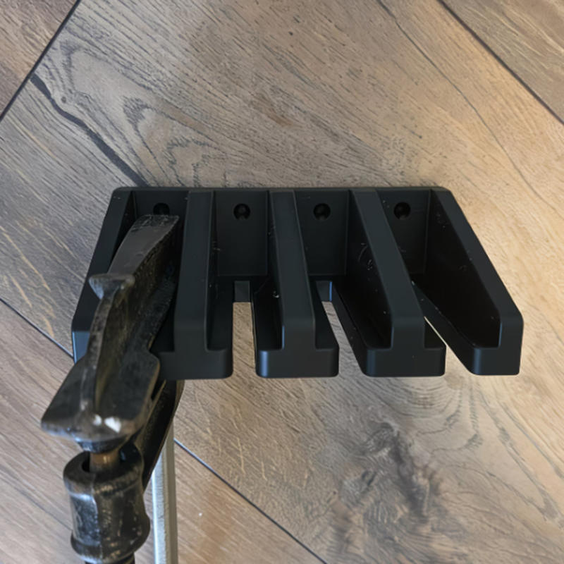 1PC Tool Suspension Bracket Wall Hook Storage Rack Multifunctional Storage Rack Hammer Tool Storage Rack Black