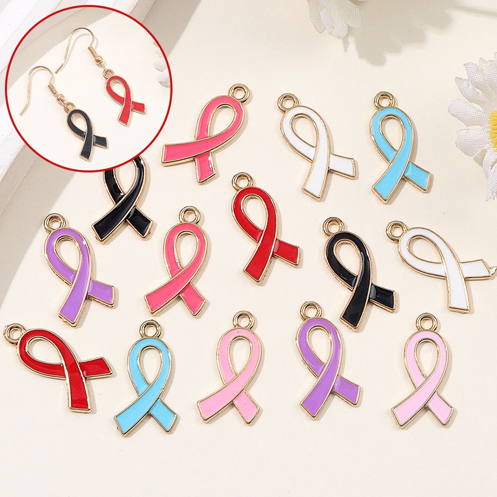 2/8/18pcs Multi-color Ribbon Shaped Pendant Used for DIY Bracelets, Necklaces, Earrings, Backpack Chains, Decorative Accessories