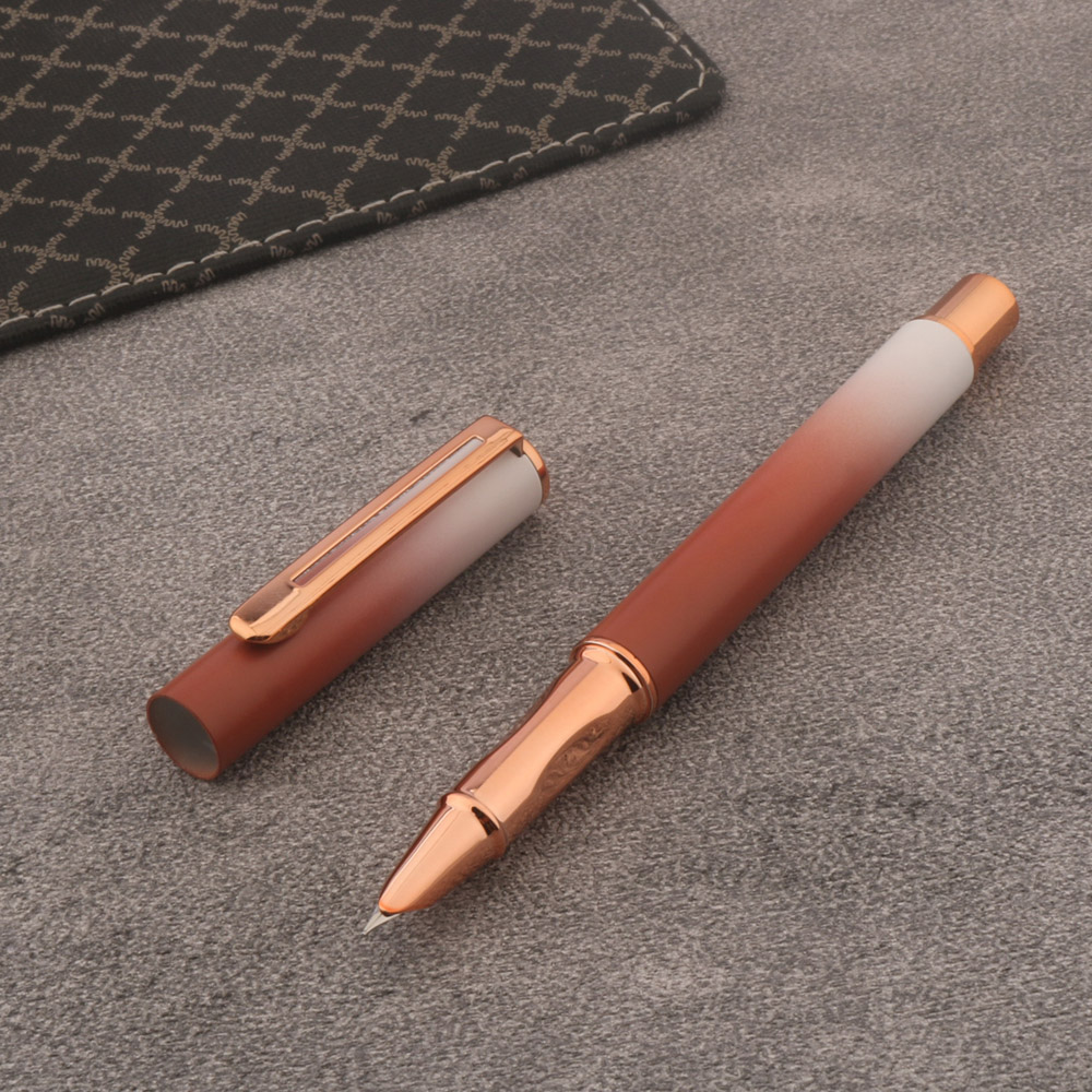 1pc High Quality Metal Fountain pen Gradient color School Student Office Gifts Stationery ink pens pen gpt