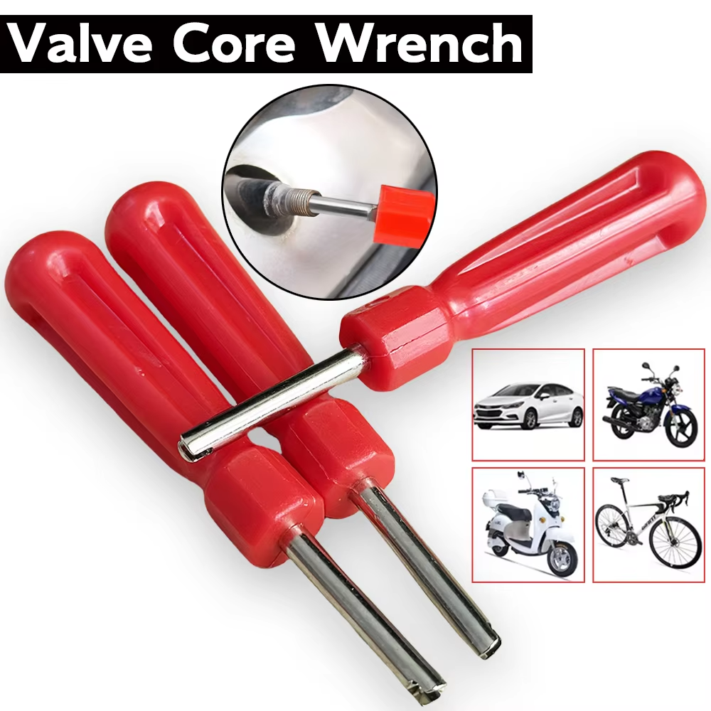 Universal Car Bicycle Motorcycle Tire Valve Core Remover Screwdriver Tools Slotted Handle for Tire Repair Install
