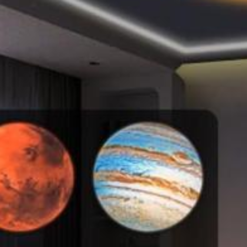 5V USB Plug In Planet Projection Lamp Indoor Ceiling Decoration Atmosphere Light Starry Sky Lamp Night Light Projector