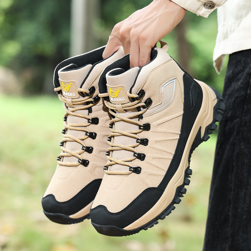 High Quality Men's Winter Anti Slip and Wear-resistant Hiking Shoes Outdoor Oversized High Top Boots Men's Work Safety Boots