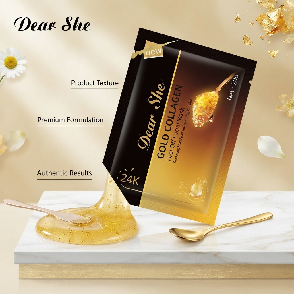 Dear She Gold Collagen Peel Off Facial Mask