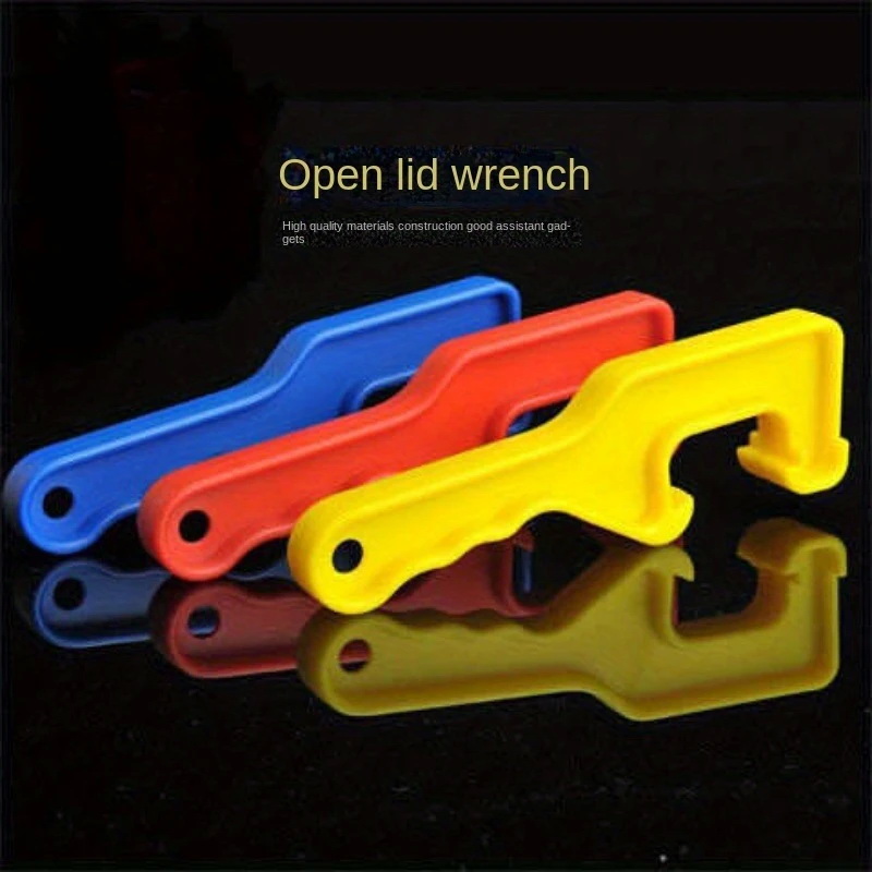 1PC Universal Can Opener Wrench Thickened Plastic Paint Bucket Lid Opener Random Color Handy Tool for Barrel Lid Opening